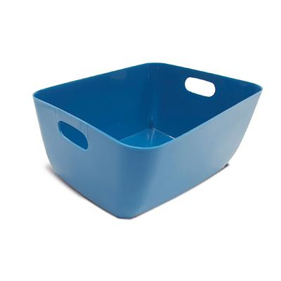 Small Basket Blue Plastic 3 14 415.5x8.5x11cm