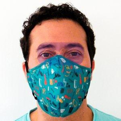 Mascara Higienica 98,48% Filtração Adulto Divertido