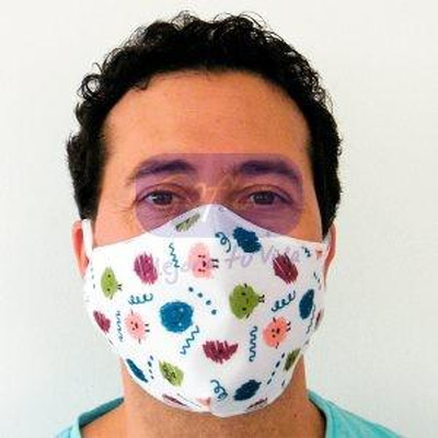 Mascara Higienica 98,48% Filtração Adulto Manchitas