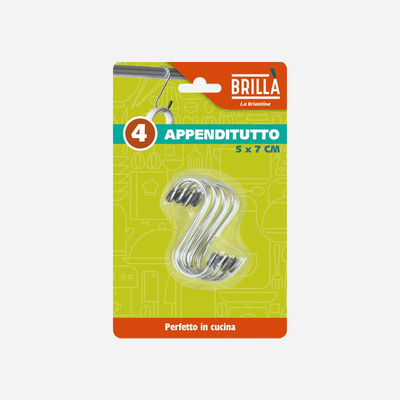Conjunto 4 Ganchos de Cozinha 7x5cm