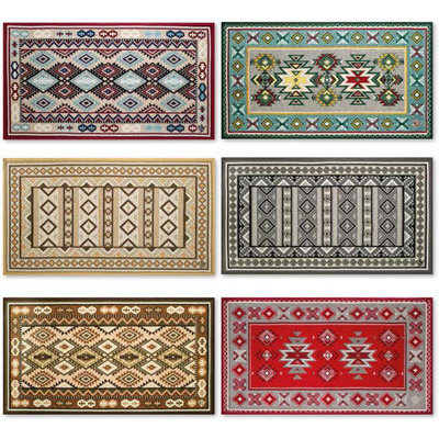 Tapete Sprint Kilim Ref 03 - Base Latex Anti Derrapante - 45x78 Cm