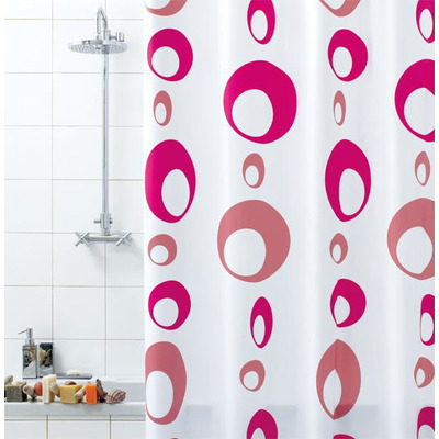 Cortina Wc Pvc Bac Bolle Rosa 240x200