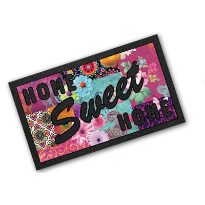 Rug Format Print 40x68 Cm Home Sweet Home - Patchwork - R21919