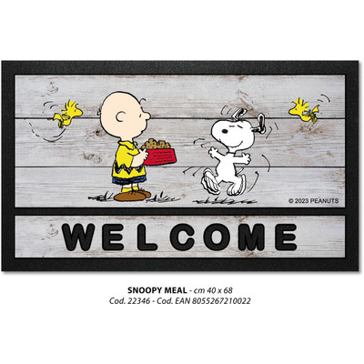 Tapete Format Print Peanuts 40x68 Cm Snoopy Meal - R22346