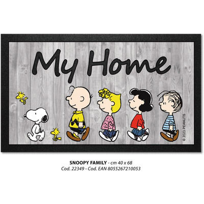 Tapete Format Print Peanuts 40x68 Cm Snoopy Family - R22349