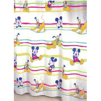 Curtain Wc Textile Mickey Stripes