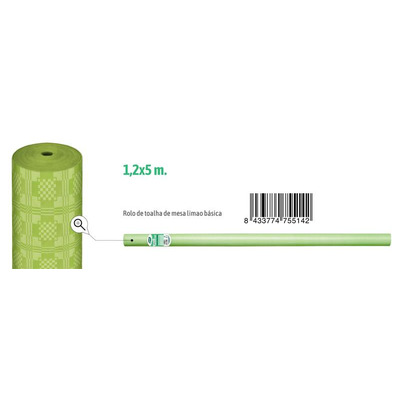 Roll Tablecloth Basic Paper Green Lima 1,20x5 M