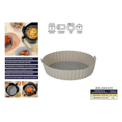 Silicone Base/ Shape for Round Airfryer 18-20 Cm Diameter