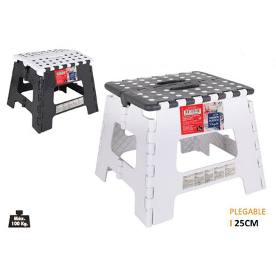 Banco Dobrável Pequeno 25x28x26cm Até 100 Kg