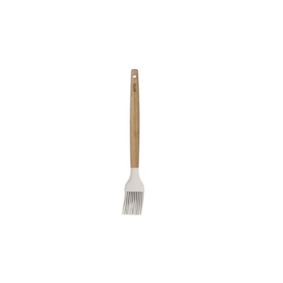 Pincel de Silicone Com Cabo de Madeira 27 Cm