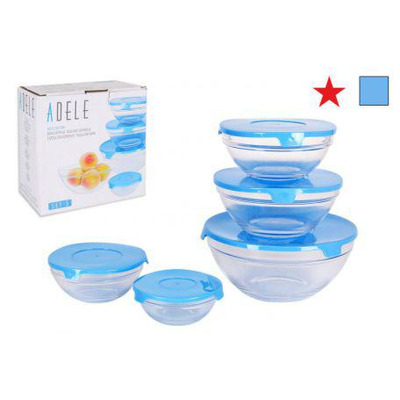 Conjunto 5 Taças Adele - 150ml 250ml 400ml 600ml 1,1l