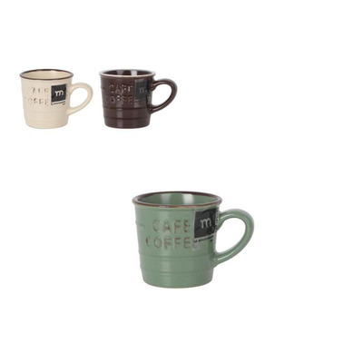 Caneca Cerâmica 3c St 80ml D6xa6 Cm