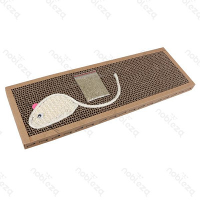 Scented Cardboard Scraper Board for Cats L12.5cmxc38cmxa1.8cm